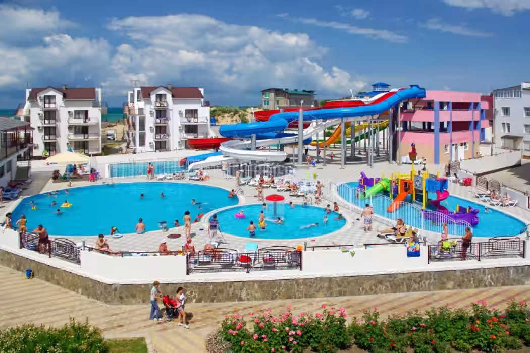 «Фея 2 SunBeach Resort & Spa» пансионат Анапа, Джемете - Фото 1. Аквапарк