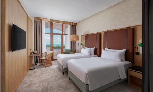 Miracleon Fюnf Luxury Resort SPA Anapa Витязево, Анапа - Фото 48. Делюкс 2-местный (вид на море, две односпальные кровати)