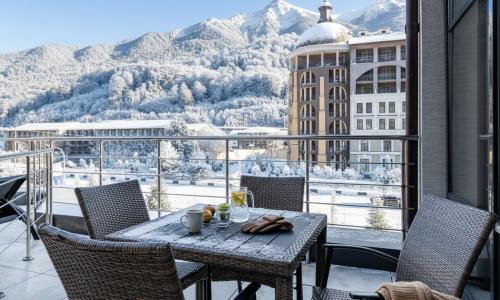 Отель Снега «Snega Apart Hotel by Provence» Эсто-Садок, Сочи - Фото 4. Зима. Балкон