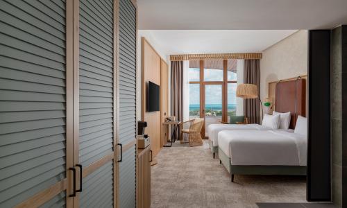 Miracleon Fюnf Luxury Resort SPA Anapa Витязево, Анапа - Фото 49. Делюкс 2-местный (вид на море, две односпальные кровати)