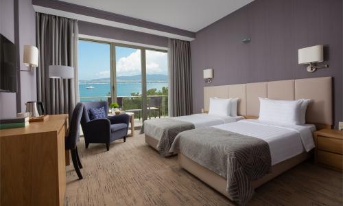 ПРИМОРЬЕ GRAND RESORT HOTEL Геленджик - Фото 137. Стандартный 2-местный 1-комнатный (4* корпус № 3, вид на море)