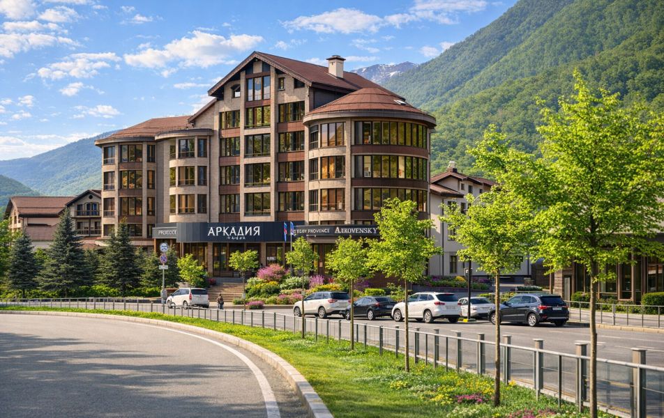 АРКАДИЯ HOTEL BY PROVENCE Эсто-Садок, Сочи - Фото 1. аркадия фасад весна