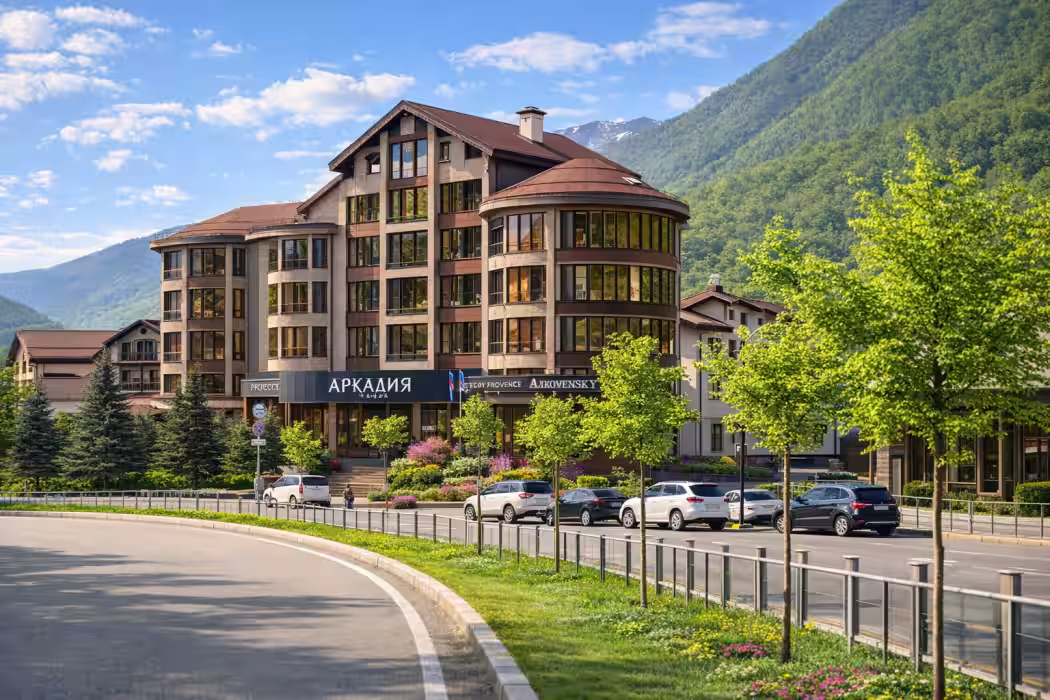 АРКАДИЯ HOTEL BY PROVENCE Эсто-Садок, Сочи - Фото 1. аркадия фасад весна