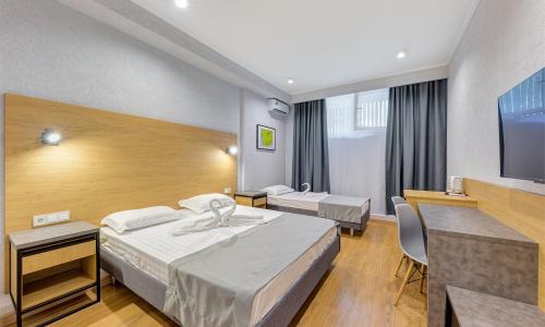Anemos Hotel Resort / «Анемос Резорт» отель Дивноморское, Геленджик - Фото 11. Стандартный 3-местный (цокольный этаж)