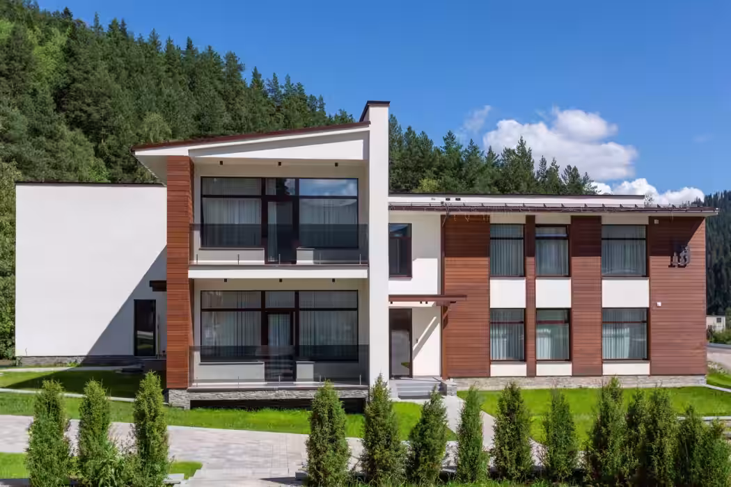 Premium Village Arkhyz﻿ / Премиум Виладж Архыз апарт-отель Архыз - Фото 1. Здание