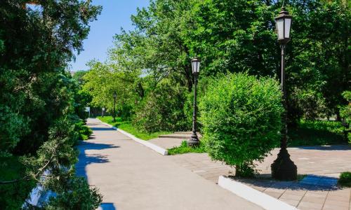 Санаторий Солнечный «AZIMUT Здоровье» РЖД Кабардинка, Геленджик - Фото 5. Территория