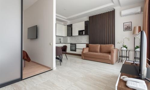 APART-HOTEL SPA «ПРЕСТИЖ» Адлер, Сочи - Фото 64. Апартаменты Премиум Люкс 2-местный (с боковым видом на море)