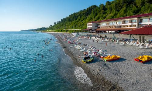 Пансионат Шексна Сочи, Вардане - Фото 48. Пляж